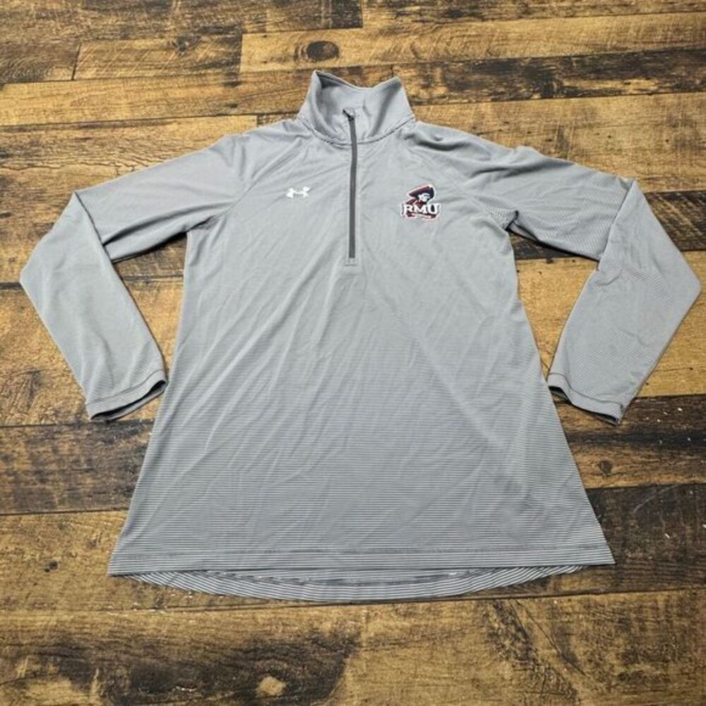 Under Armour‎ RMU Rowing Quarter Zip Athletic Pullover Heat Gear Striped MD/M